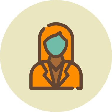 Maskeli bir kadının vektör çizimi