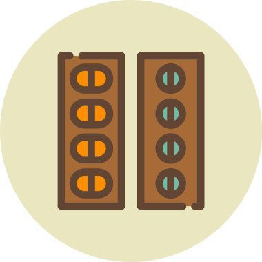 Bina. Web simgesi basit illüstrasyon