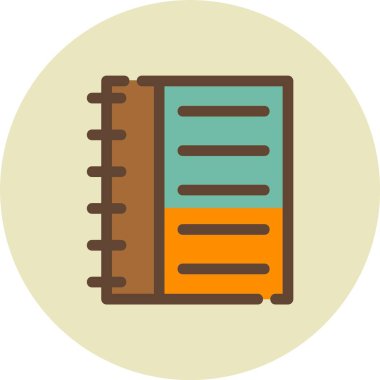 Kitap. Web simgesi basit illüstrasyon