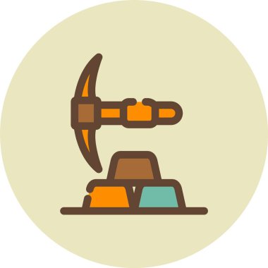 Çekiç simgesinin vektör illüstrasyonu