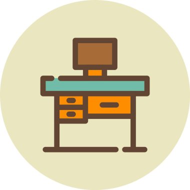 Ofis masası. Basit tasarım