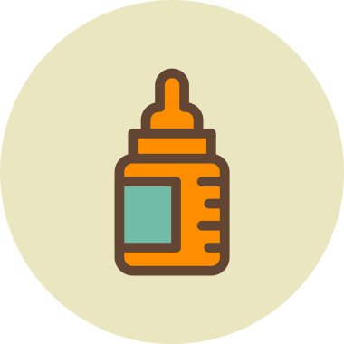 bebek şişe vektör çizim