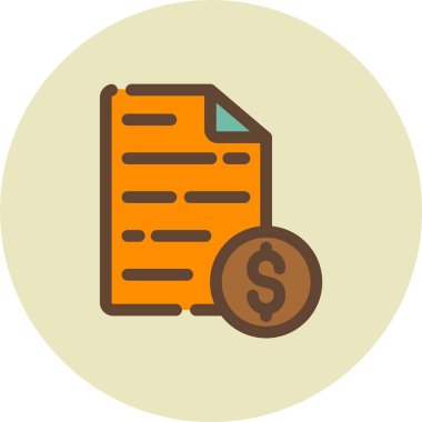 belge simgesi vektör illüstrasyonu