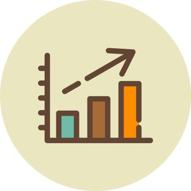 grafik ikonu vektör illüstrasyonu