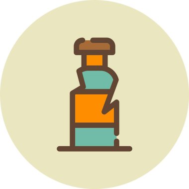 Şişe. Web simgesi basit illüstrasyon