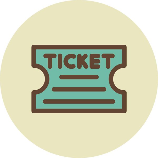 ticket. web icon simple illustration