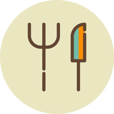 bir çatal vektör çizim