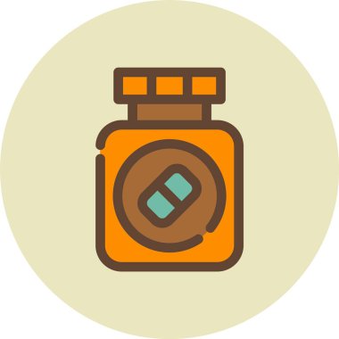 Şişe simgesi. Web için şişe vektör simgelerinin basit çizimi