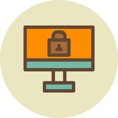 Bilgisayar vektör çizim simgesi