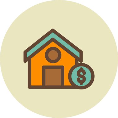 ev simgesi vektör illüstrasyonu