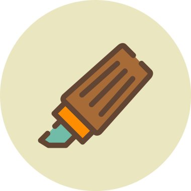 kalem simgesinin vektör illüstrasyonu