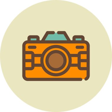 kamera simgesi vektör illüstrasyonu
