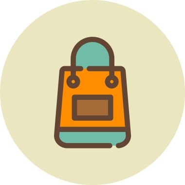 çanta çanta simgesi, vektör illüstrasyonu