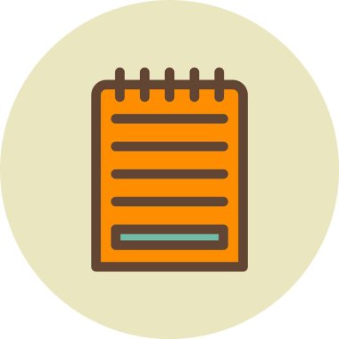 Takvim. Web basit illüstrasyonu