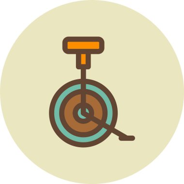 Bir bisiklet simgesinin vektör illüstrasyonu