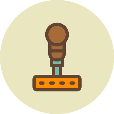 mikrofon simgesi vektör illüstrasyonu