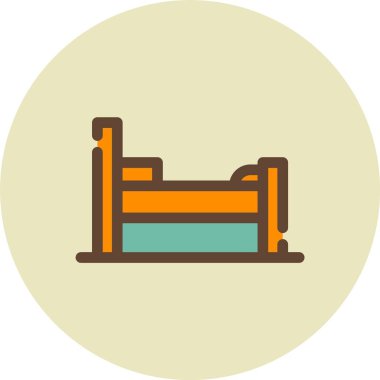 Moda tasarım tarzında kanepe simgesi.