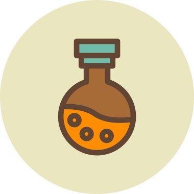 Matara şişesi. Web simgesi basit illüstrasyon