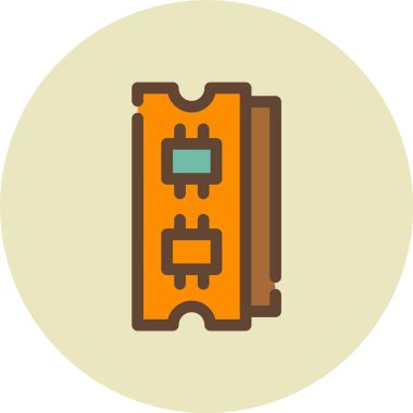 Modern otomatik simgenin vektör illüstrasyonu