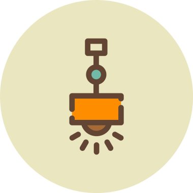 Lamba. Web simgesi basit illüstrasyon