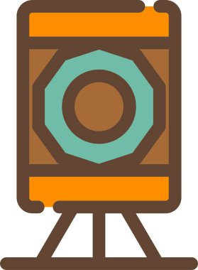 Kamera. Web simgesi basit illüstrasyon