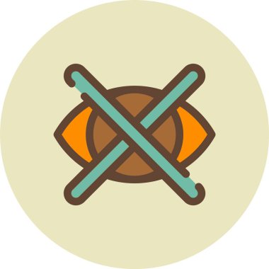 Balık ağı simgesinin vektör illüstrasyonu