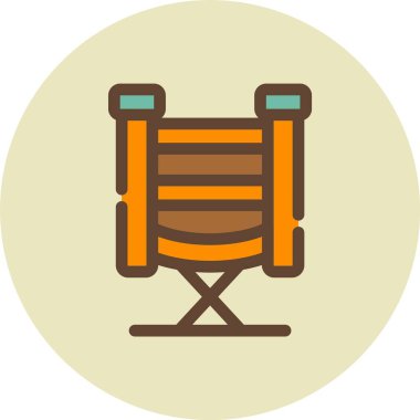 davul. Web simgesi basit illüstrasyon