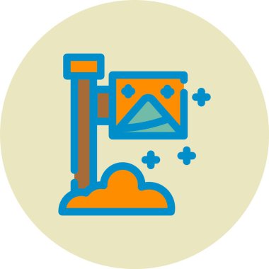 Kişisel ve ticari resim için vektör simgesi