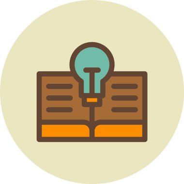 Kitap simgesinin vektör illüstrasyonu