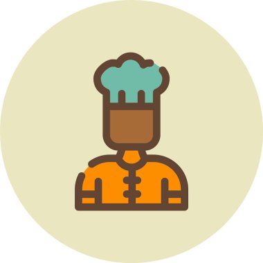 Kadın. Web simgesi basit illüstrasyon