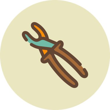 Bir fırçanın karikatür biçiminin vektör çizimi