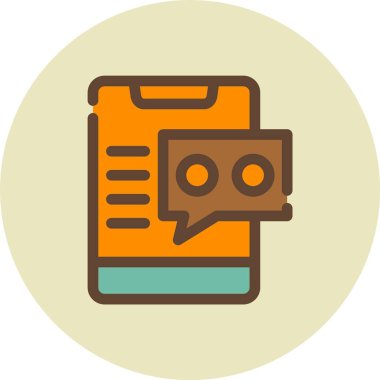 Modern simgenin vektör illüstrasyonu