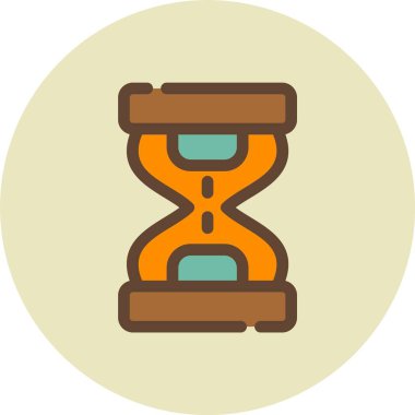 kum saati ikonu vektör illüstrasyonu