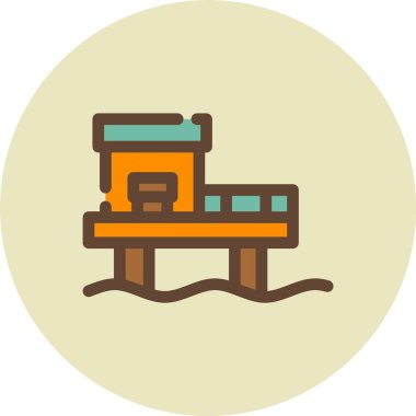 Kafe vektör illüstrasyonu