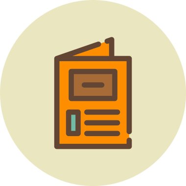 Kitap. Web simgesi basit illüstrasyon