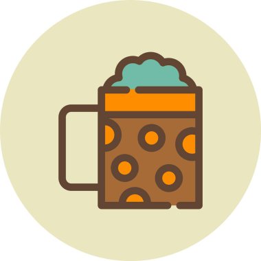 Kupa. Web simgesi vektör illüstrasyonu