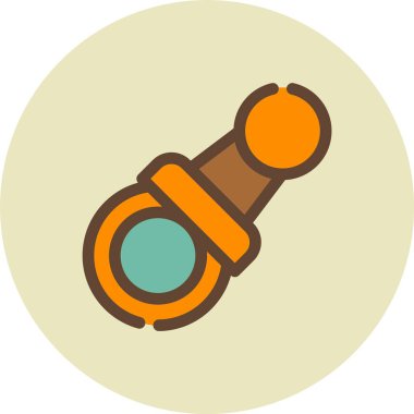 Bir kürek ikonunun vektör çizimi