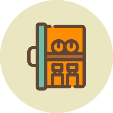 Sırt çantası simgesinin vektör çizimi