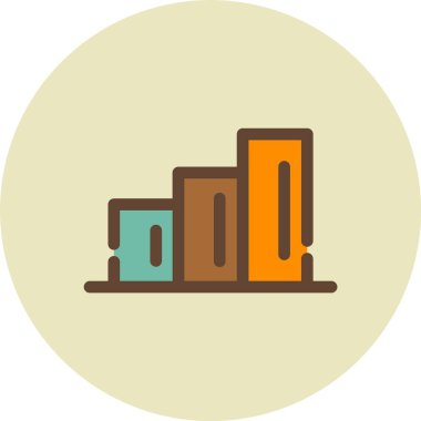 güzel yapı vektörü renk simgesi