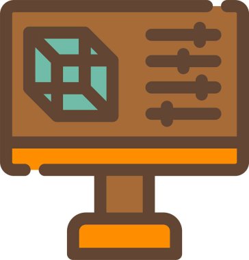 iş finans yönetimi simgesi doldurulmuş ana hatlar biçiminde