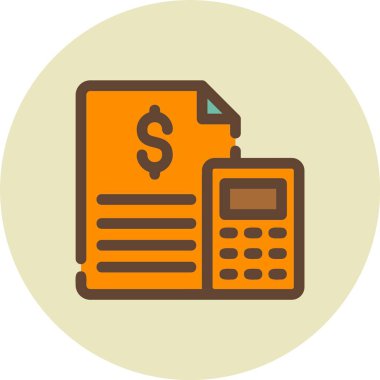 hesap makinesi simgesi vektör illüstrasyonu