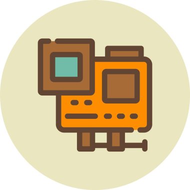 video simgesi vektör illüstrasyonu