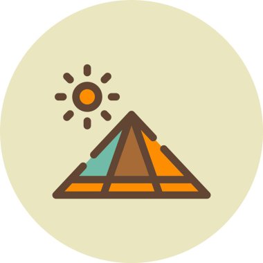 Güneş simgesinin vektör illüstrasyonu