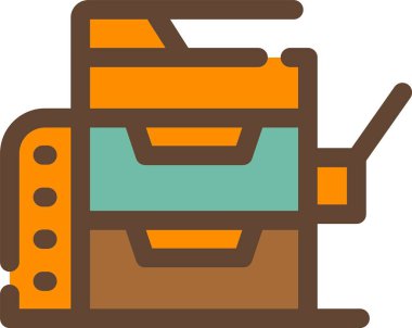 sırt çantası simgesi vektör illüstrasyonu