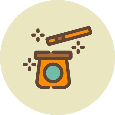 Bir çizgi film kamerasının vektör illüstrasyonu