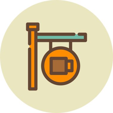 Vektör kahve makinesi simgesi