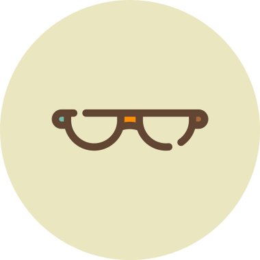 Beyaz arkaplanda gözlük simgesi vektörü