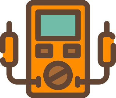 Kahve makinesi ikonu. Taslak kahve makinesi vektör simgesi rengi düz izole