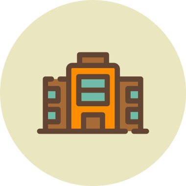 sırt çantası simgesi vektör illüstrasyonu