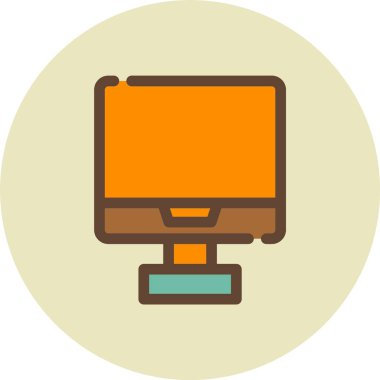 Bilgisayar. Web simgesi vektör illüstrasyonu